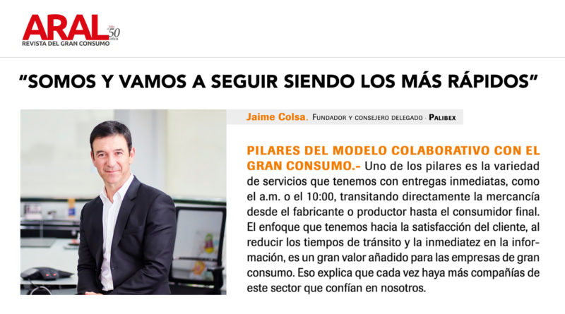 Revista Aral - Jaime Colsa- Especialistas en gran consumo - Blog